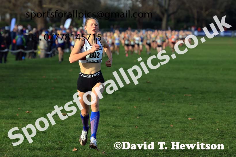 Womens Under-17s and IAAF Junior Women (Under-20s), 2023 British Athletics Cross Challenge, Sefton Park, Liverpool. Photo: David T. Hewitson/Sports for All Pics